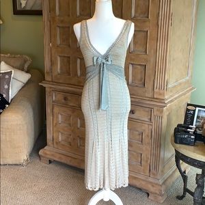 Beaded crochet dress